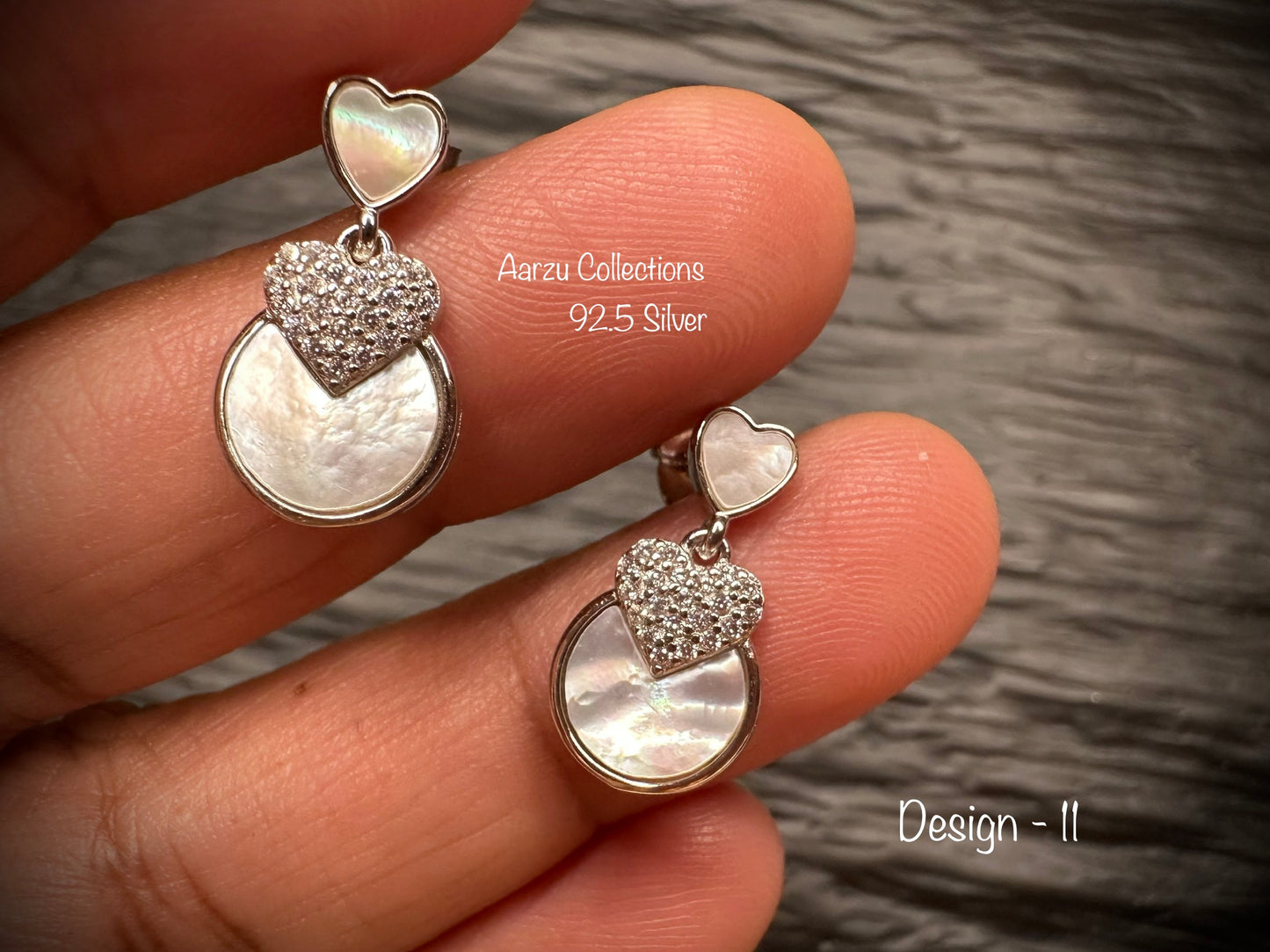 92.5 Silver Dainty Studs - D11