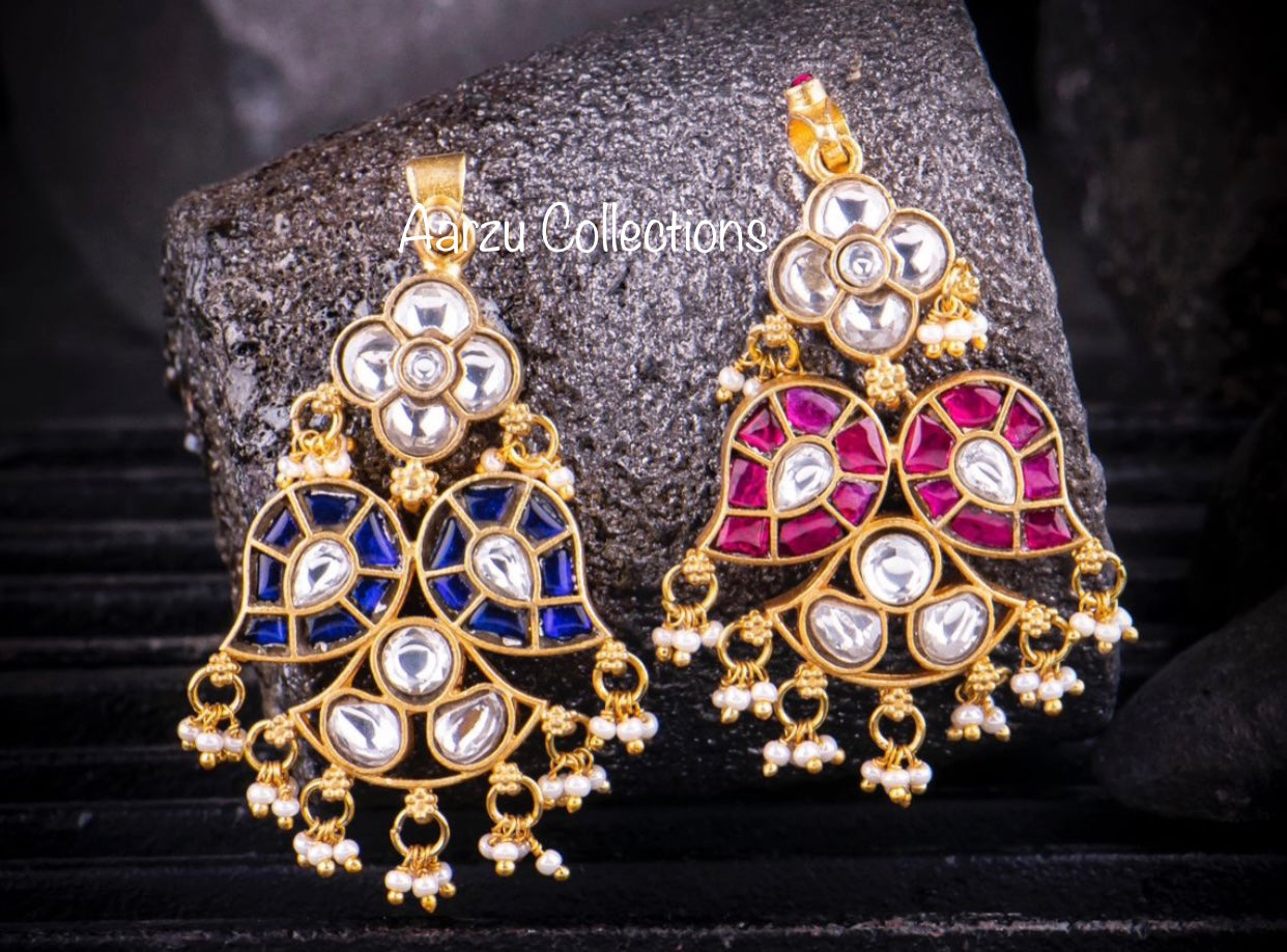 Kundan Jadau reversible pendant