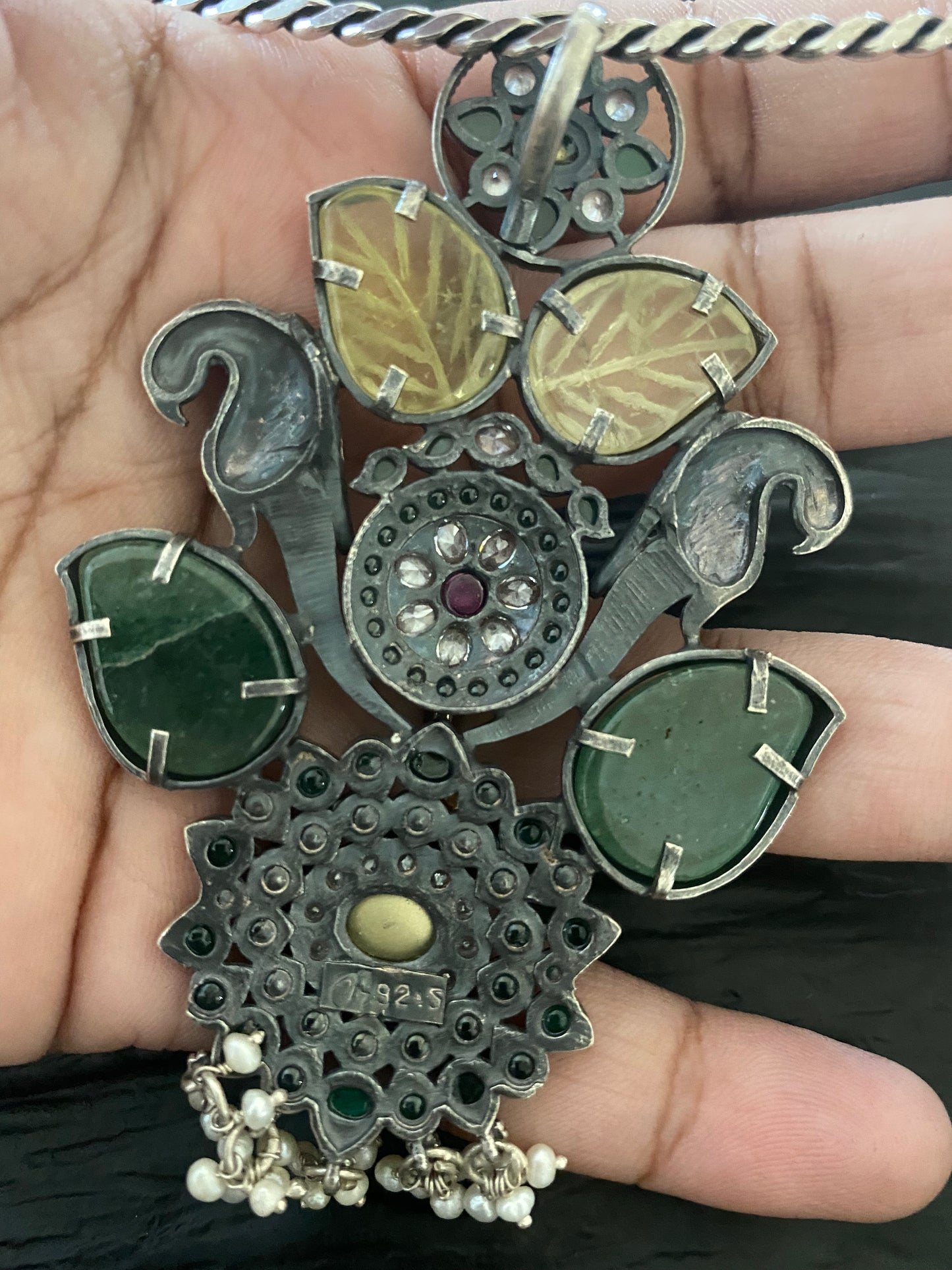 92.5 Silver pendant - 39 gms