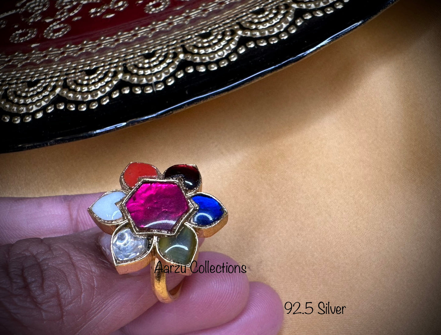 92.5 Silver Adjustable Ring