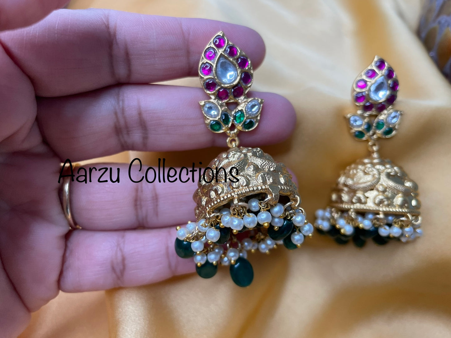 Kundan Jadau Jhumkas