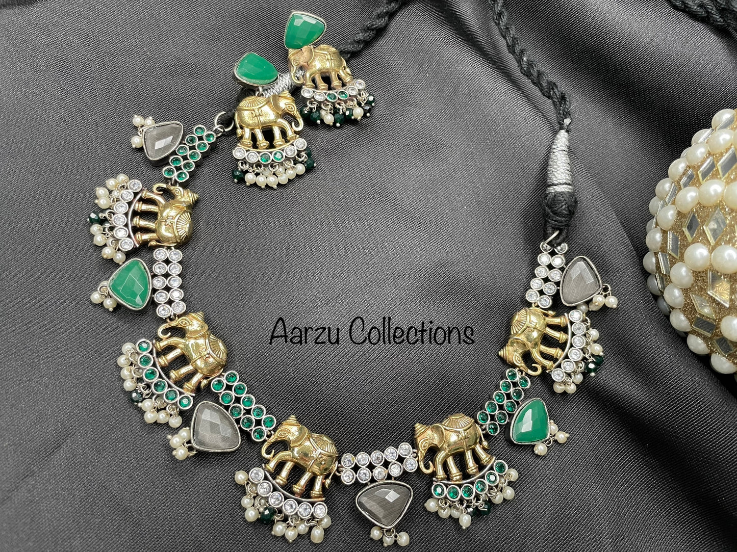 German Silver Necklace Set