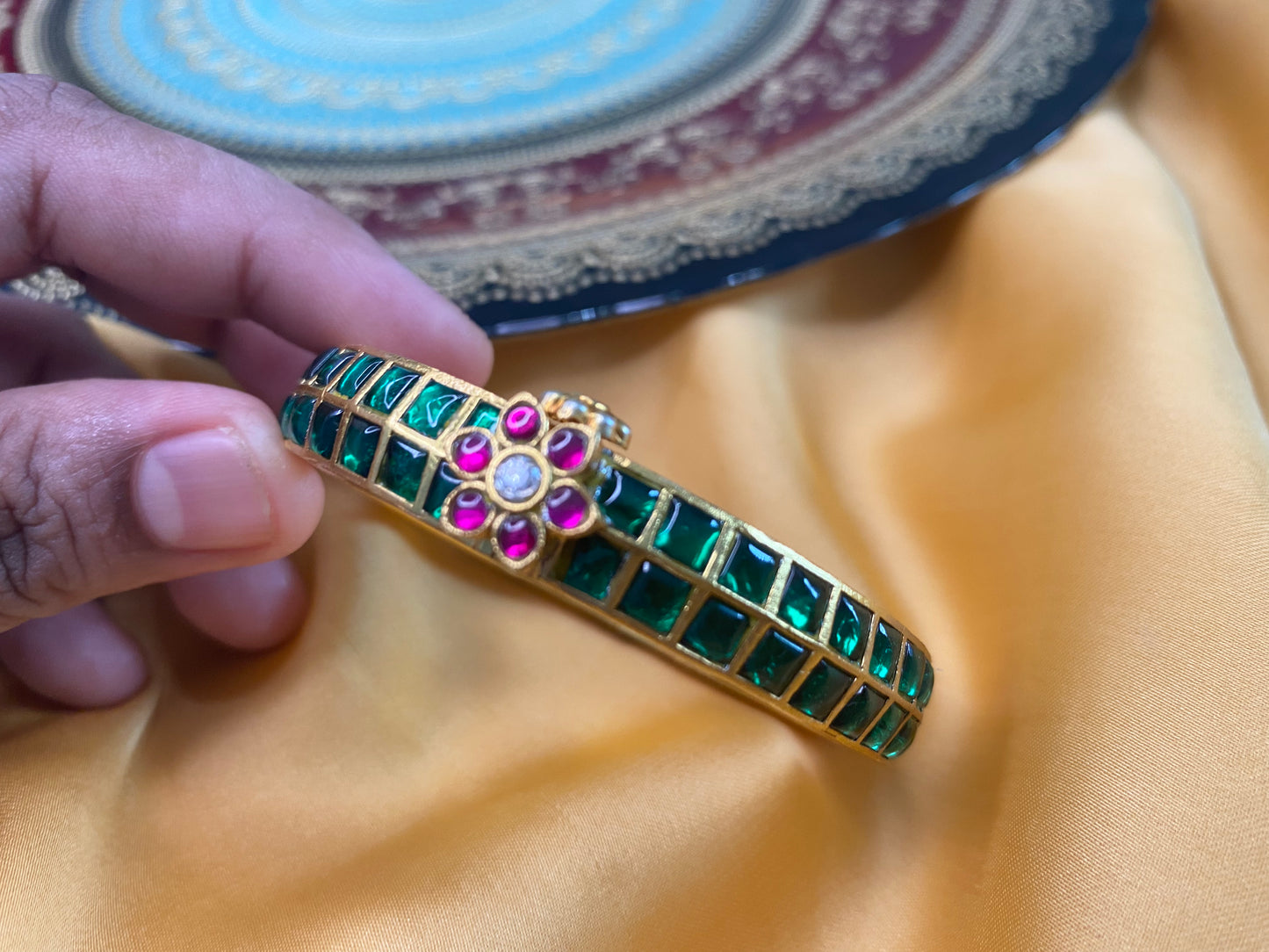 Kundan Jadau Openable Kada