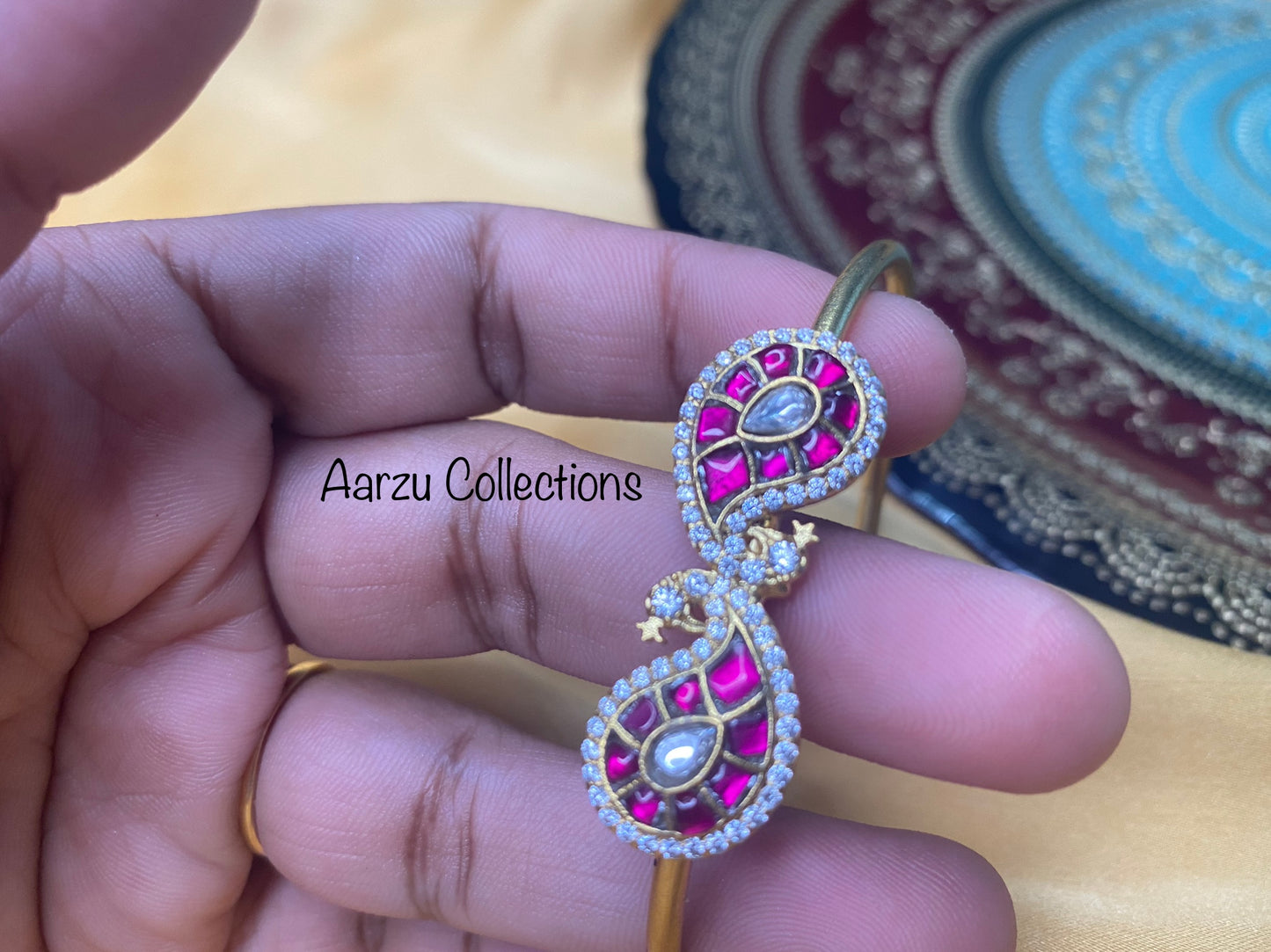 Kundan Jadau adjustable kada/bracelet
