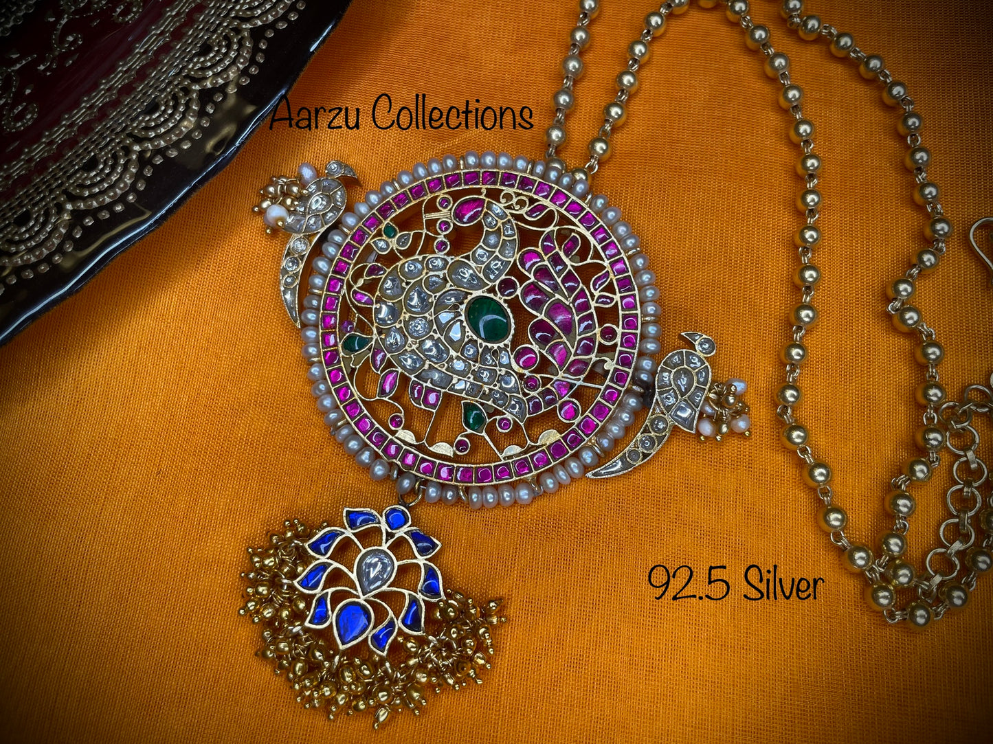 92.5 Silver pendant from our fusion collection -70 gms