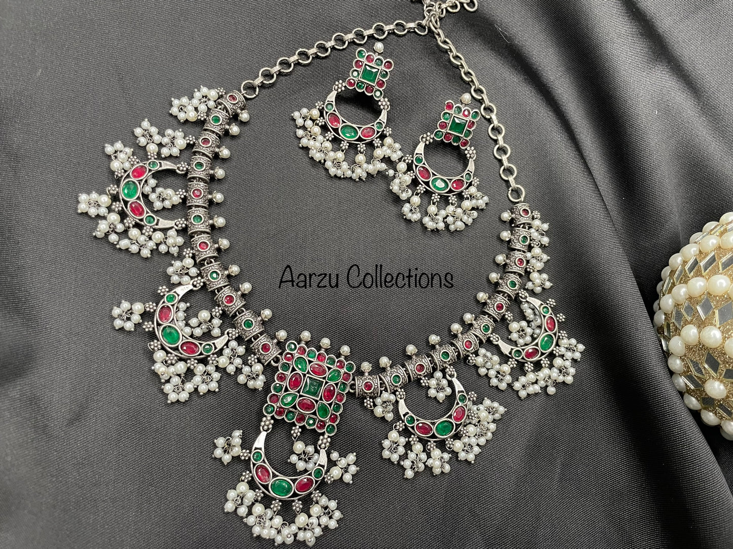 German Silver Necklace Set