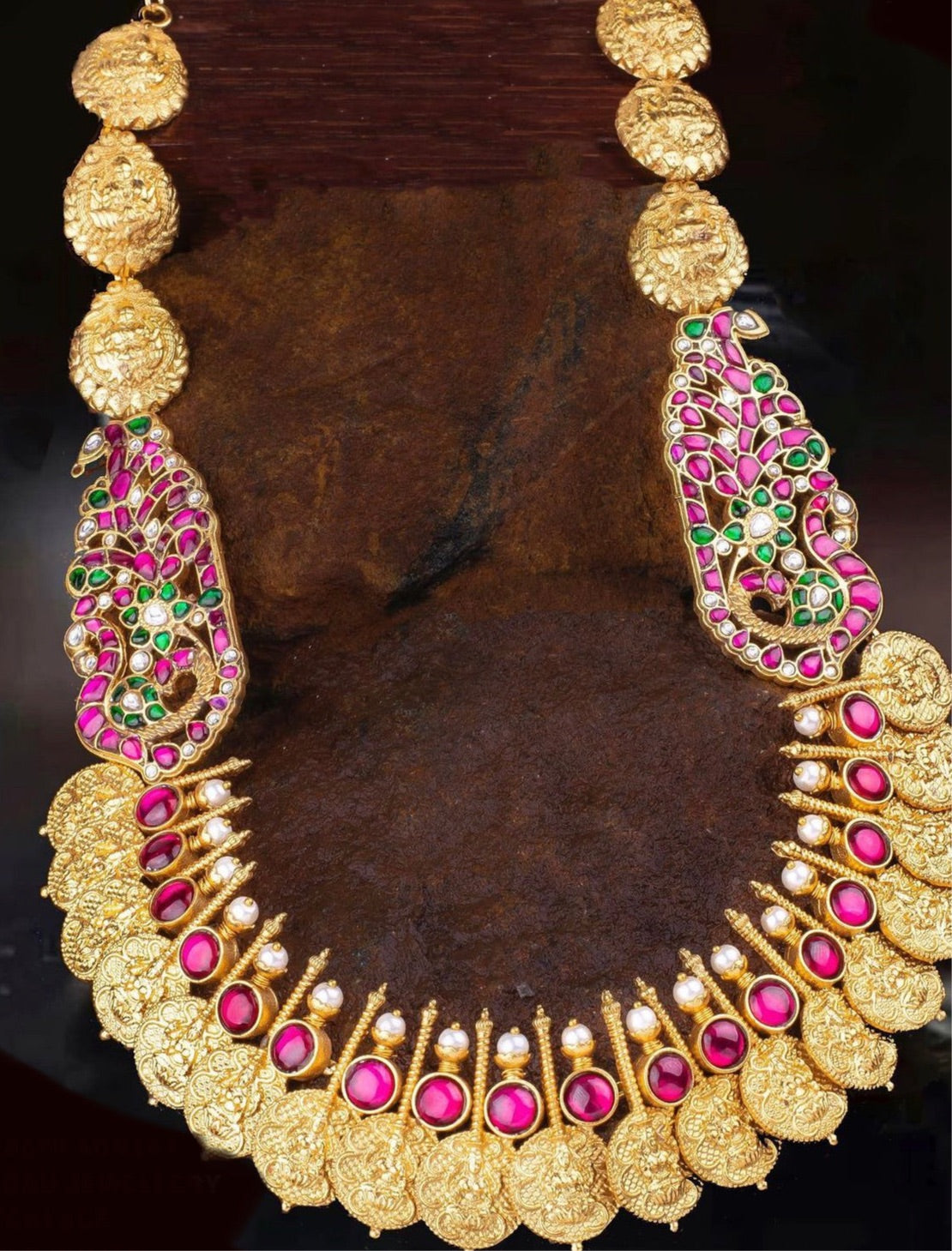 Kundan Jadau temple mala