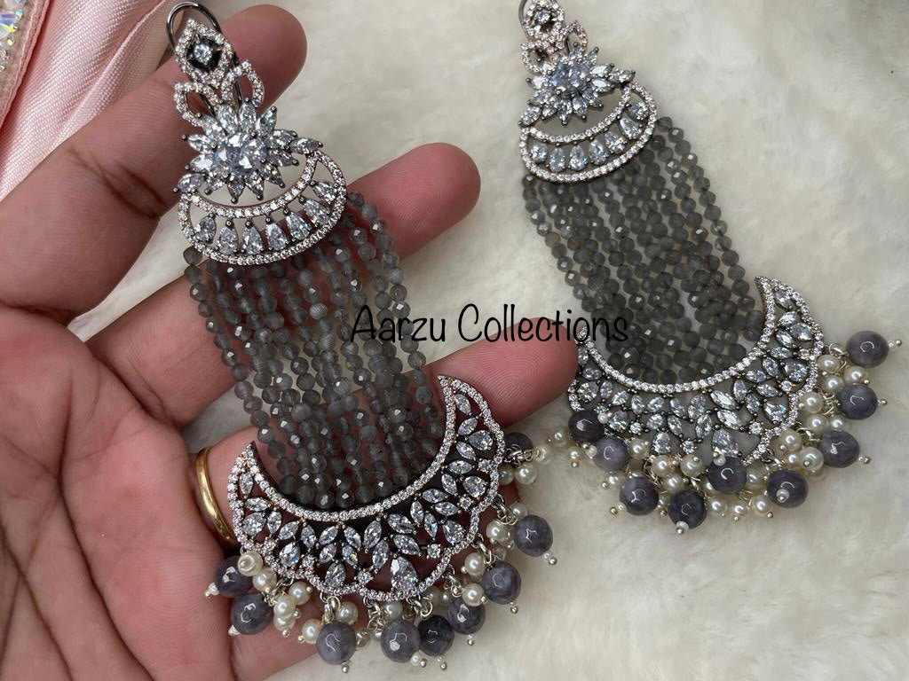 American Diamond Statement Earrings