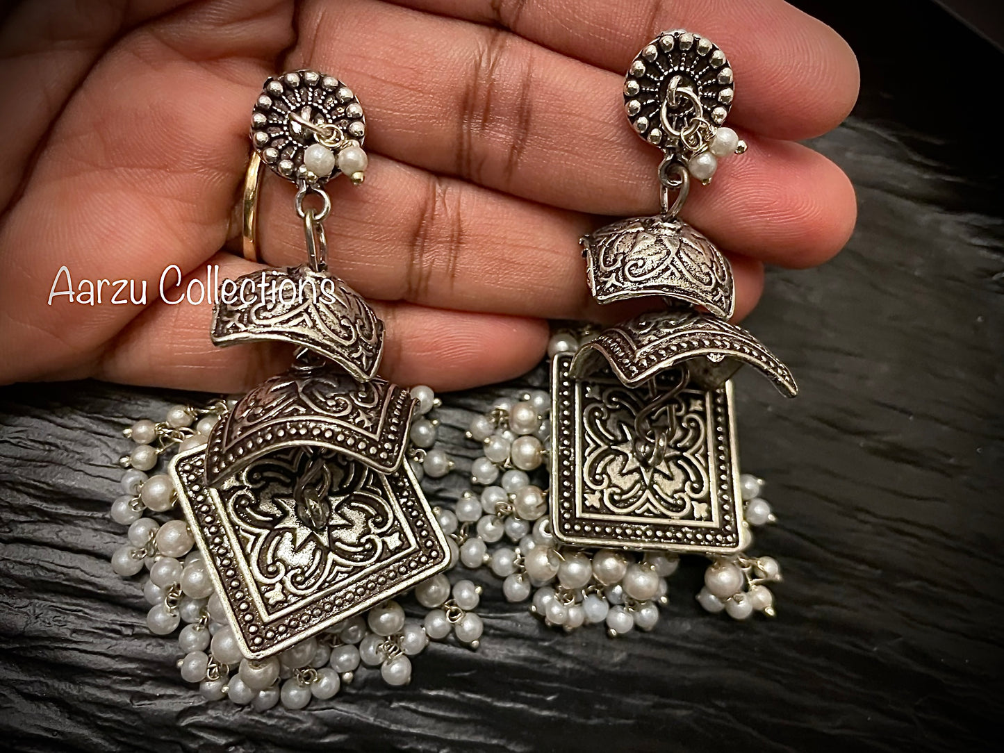German Silver Earrings