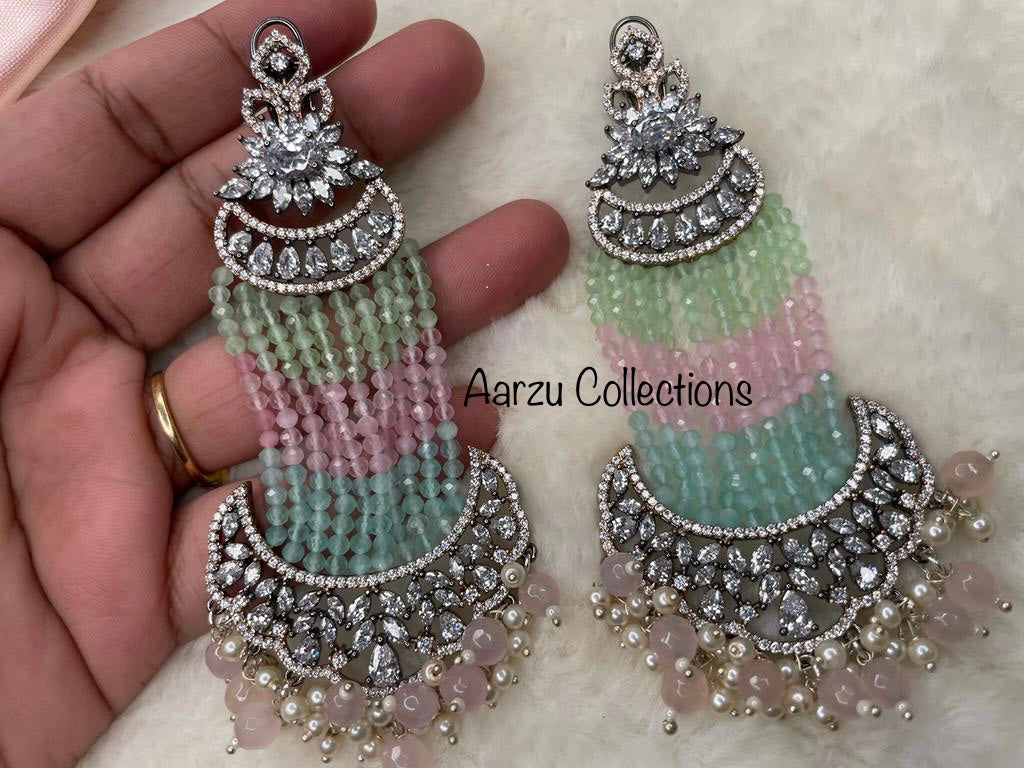 American Diamond Statement Earrings