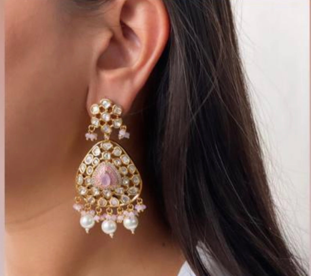 Designer inspired Kundan Statement choker set