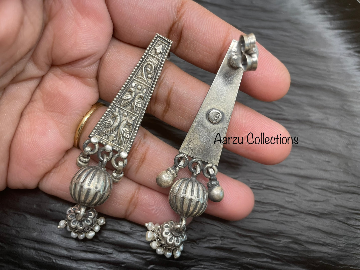92.5 Silver Earrings -21 gms