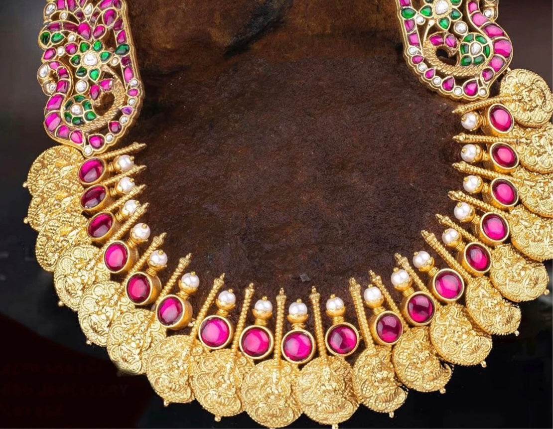 Kundan Jadau temple mala