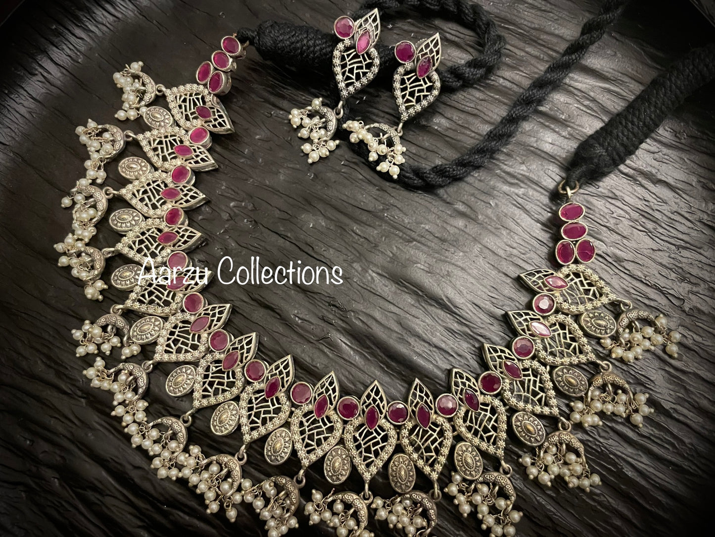 German Silver Necklace Set