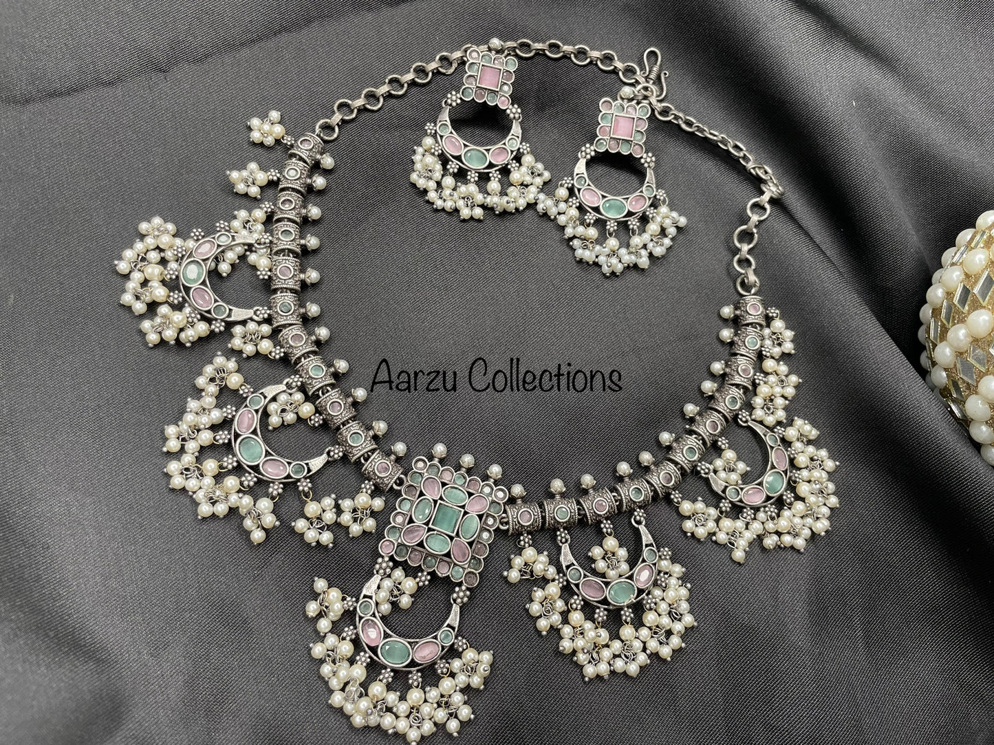 German Silver Necklace Set