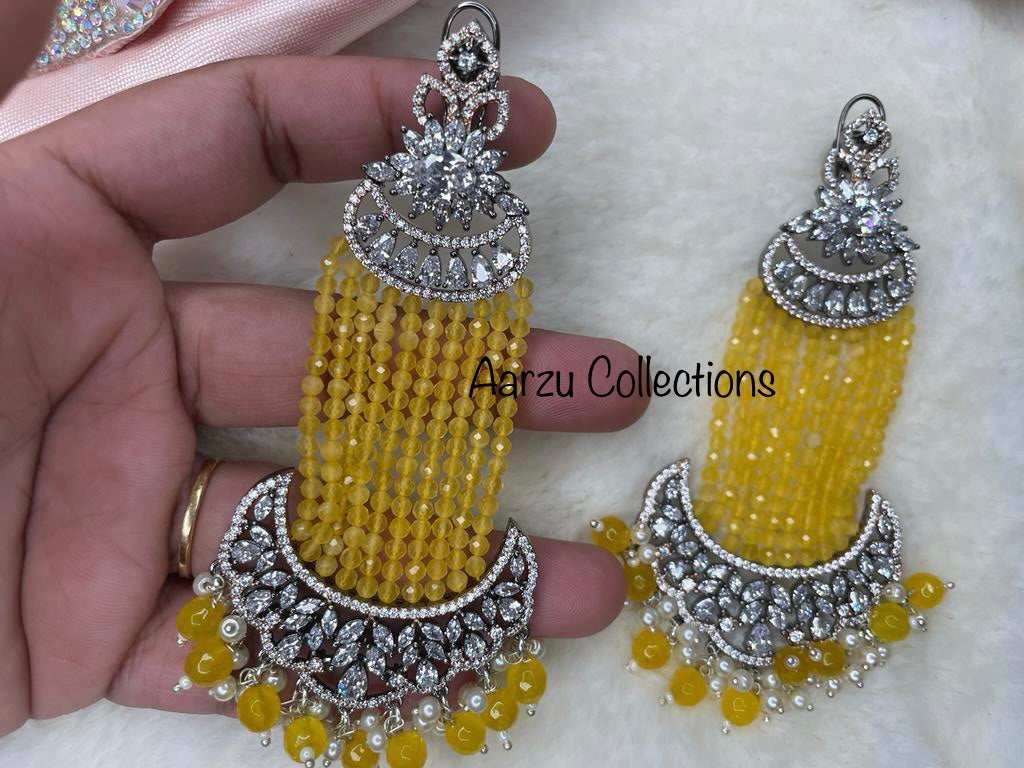 American Diamond Statement Earrings