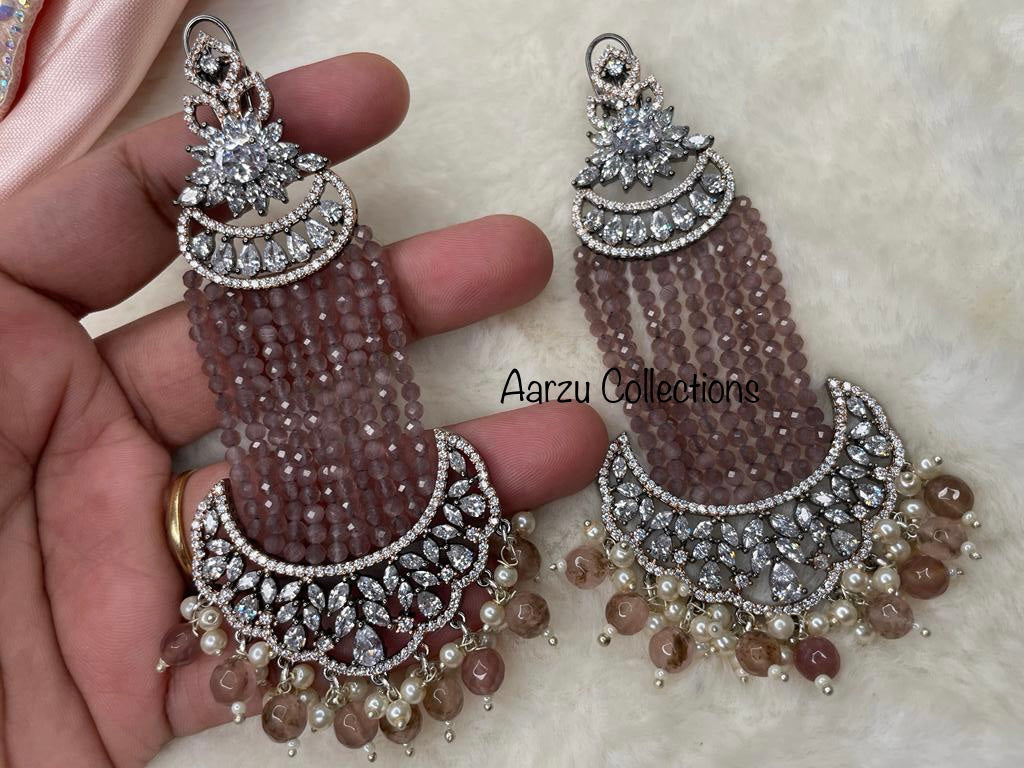 American Diamond Statement Earrings