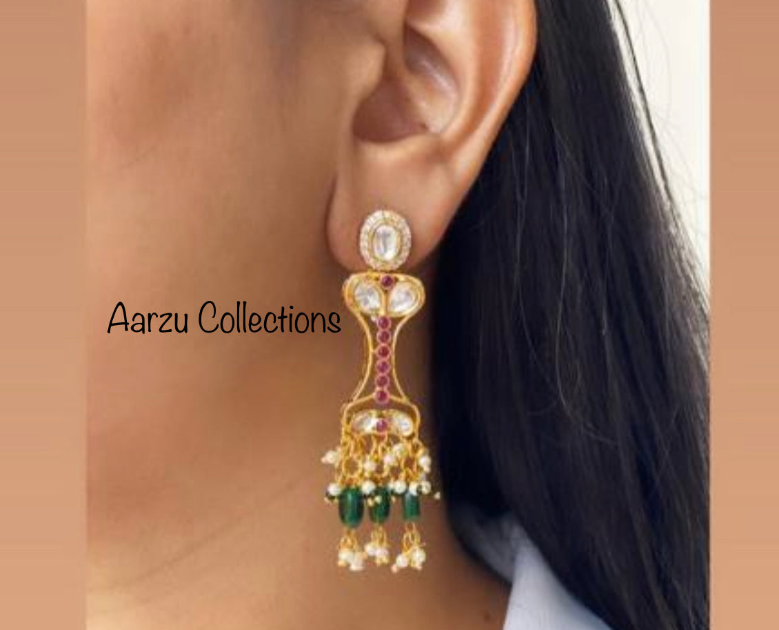 Designer inspired Kundan Choker with Earrings