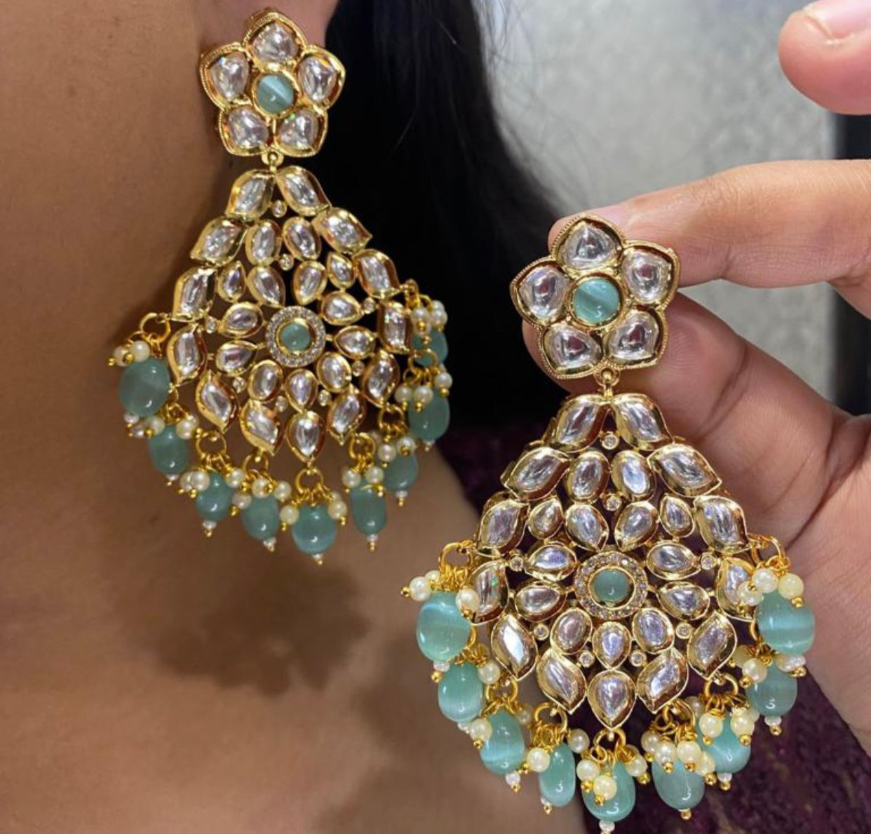 Kundan Statement Earrings
