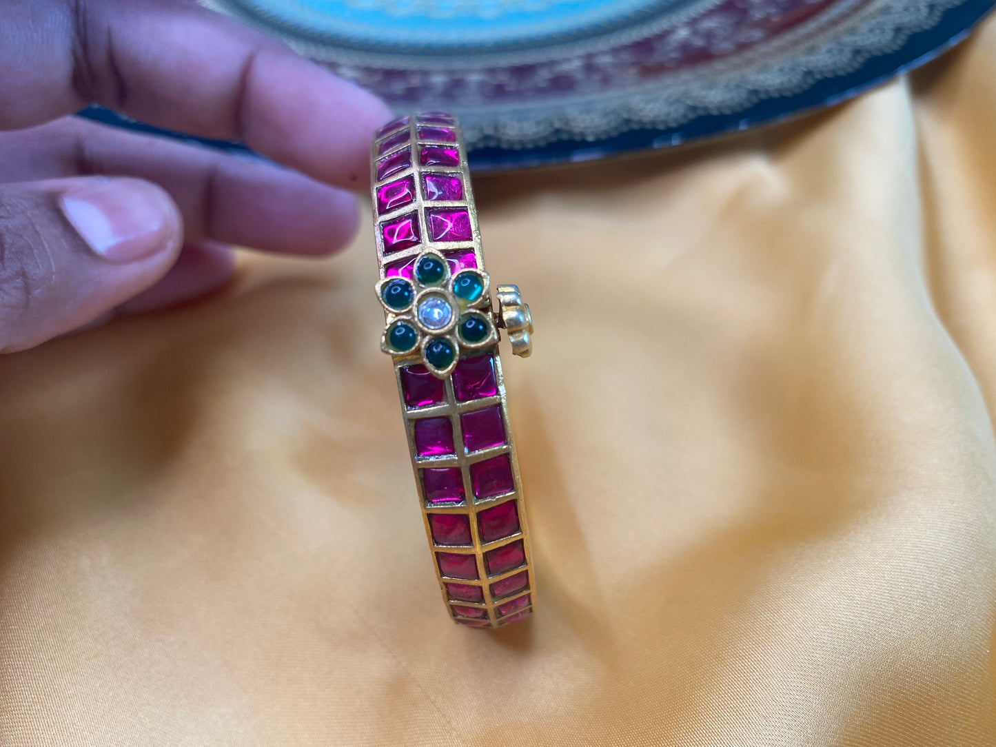 Kundan Jadau Openable Kada