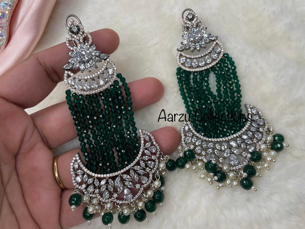 American Diamond Statement Earrings