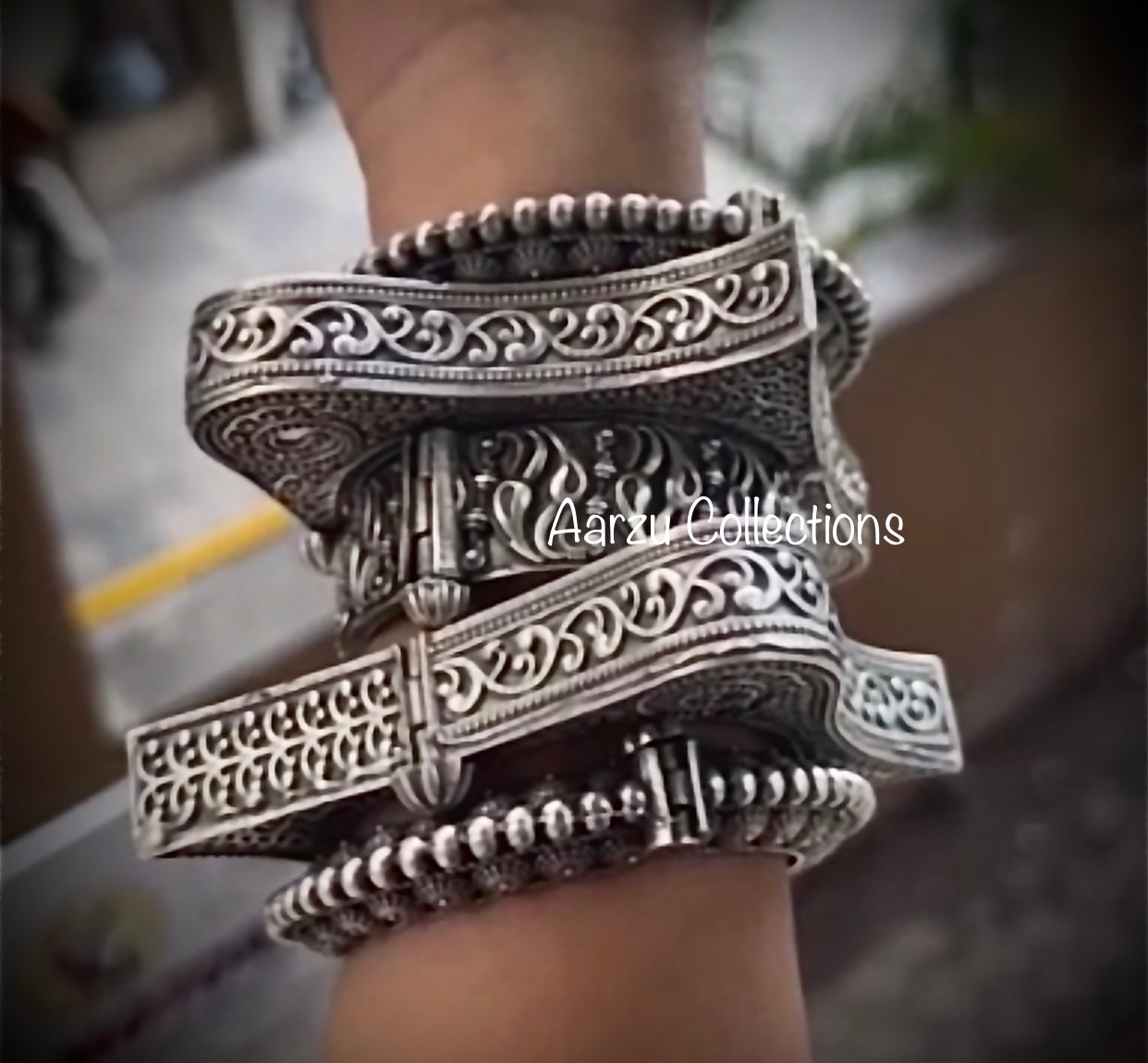 German Silver Openable Kada - set of 5