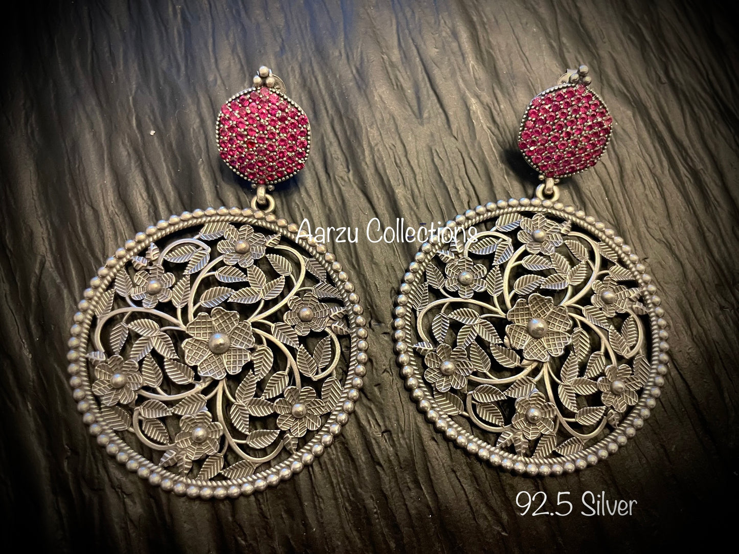92.5 Silver statement Earrings