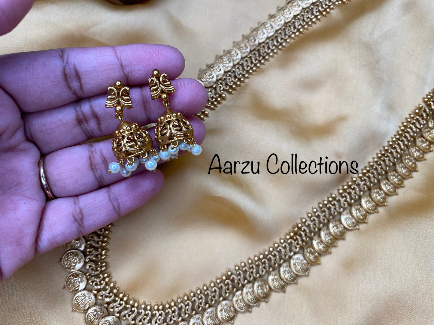 Peacock long Coin or Kasu mala