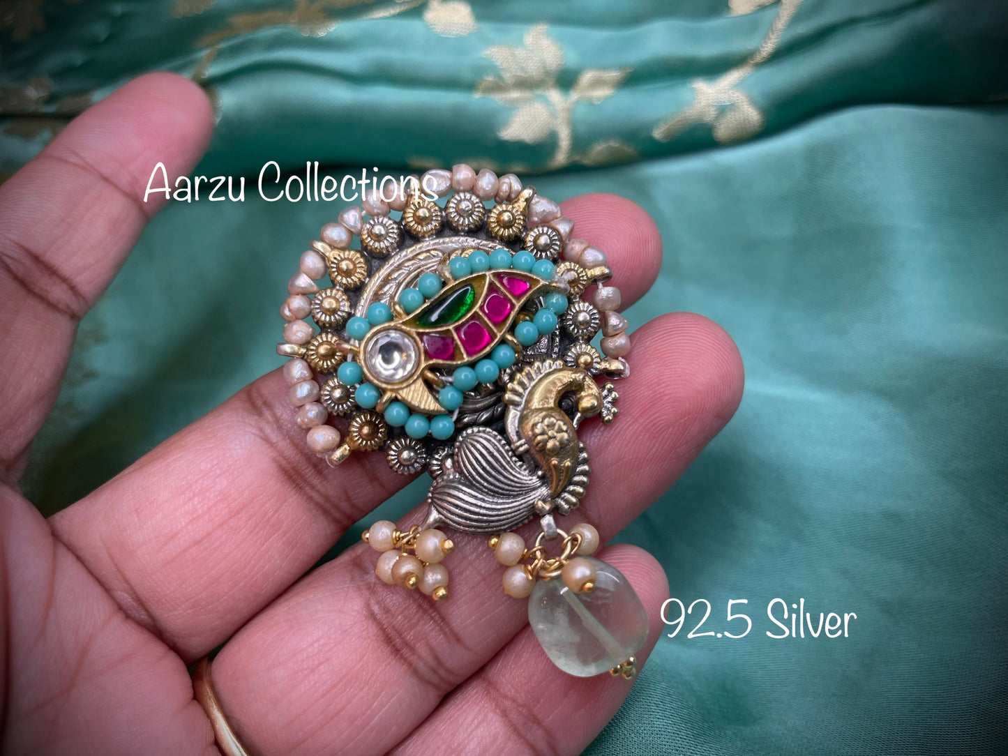 92.5 Silver fusion Ring -adjustable size