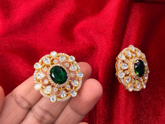 92.5 Silver moissanite studs-20 gm