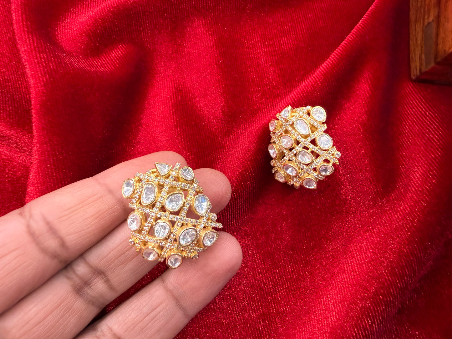 92.5 Silver moissanite studs -16 gm