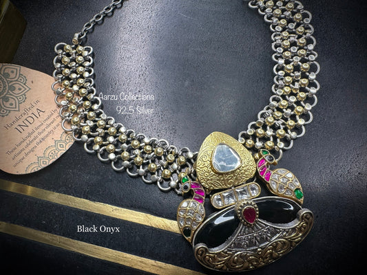 92.5 Silver base designer inspired necklace