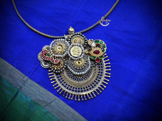 92.5 Silver dual tone fusion Pendant -52.5 gm