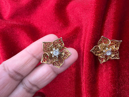 92.5 Silver moissanite studs