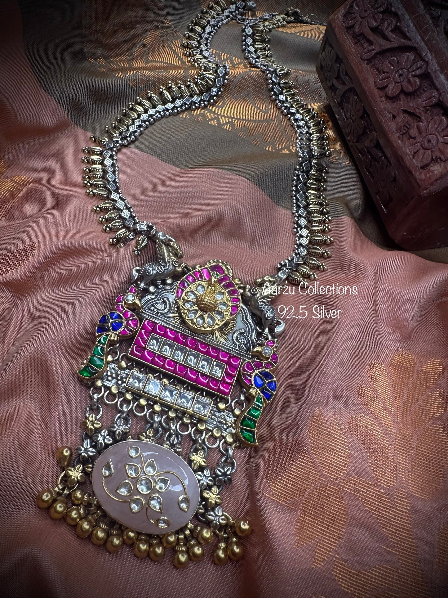 92.5 Silver base designer inspired necklace