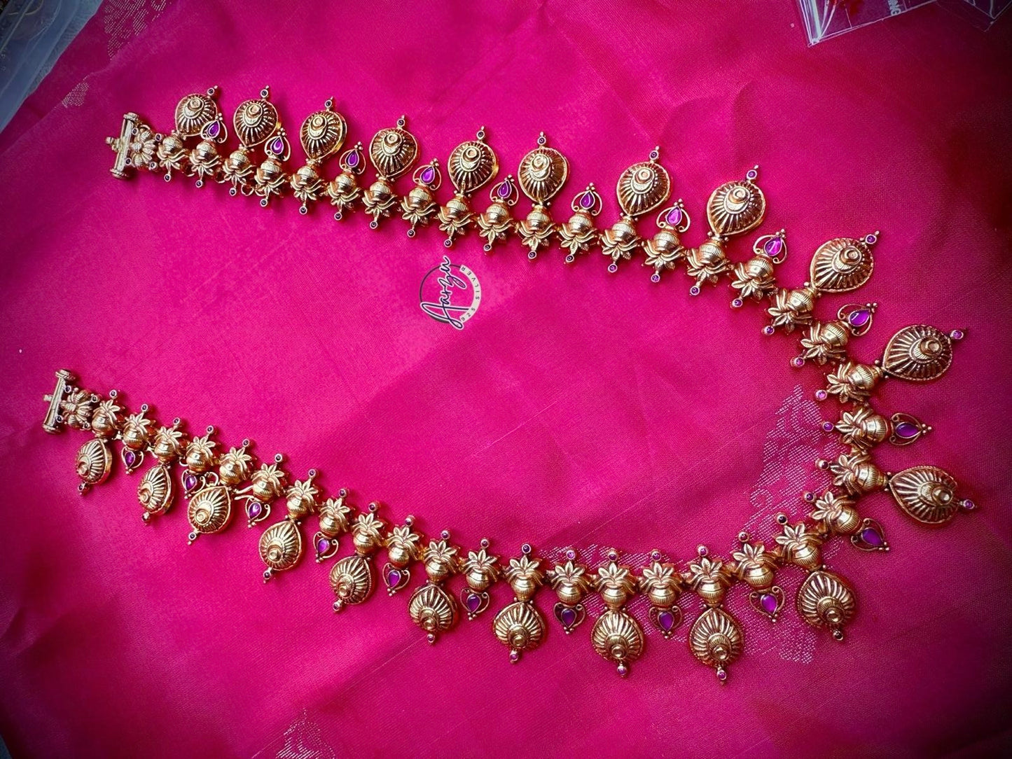 92.5 Silver base waist belt cum necklace