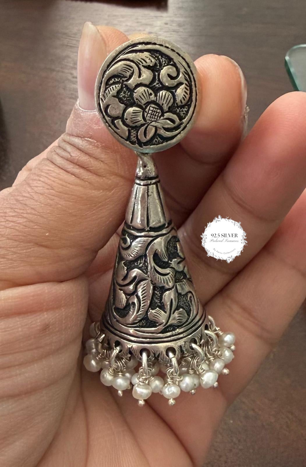 92.5 silver Chitai earrings from preloved collection