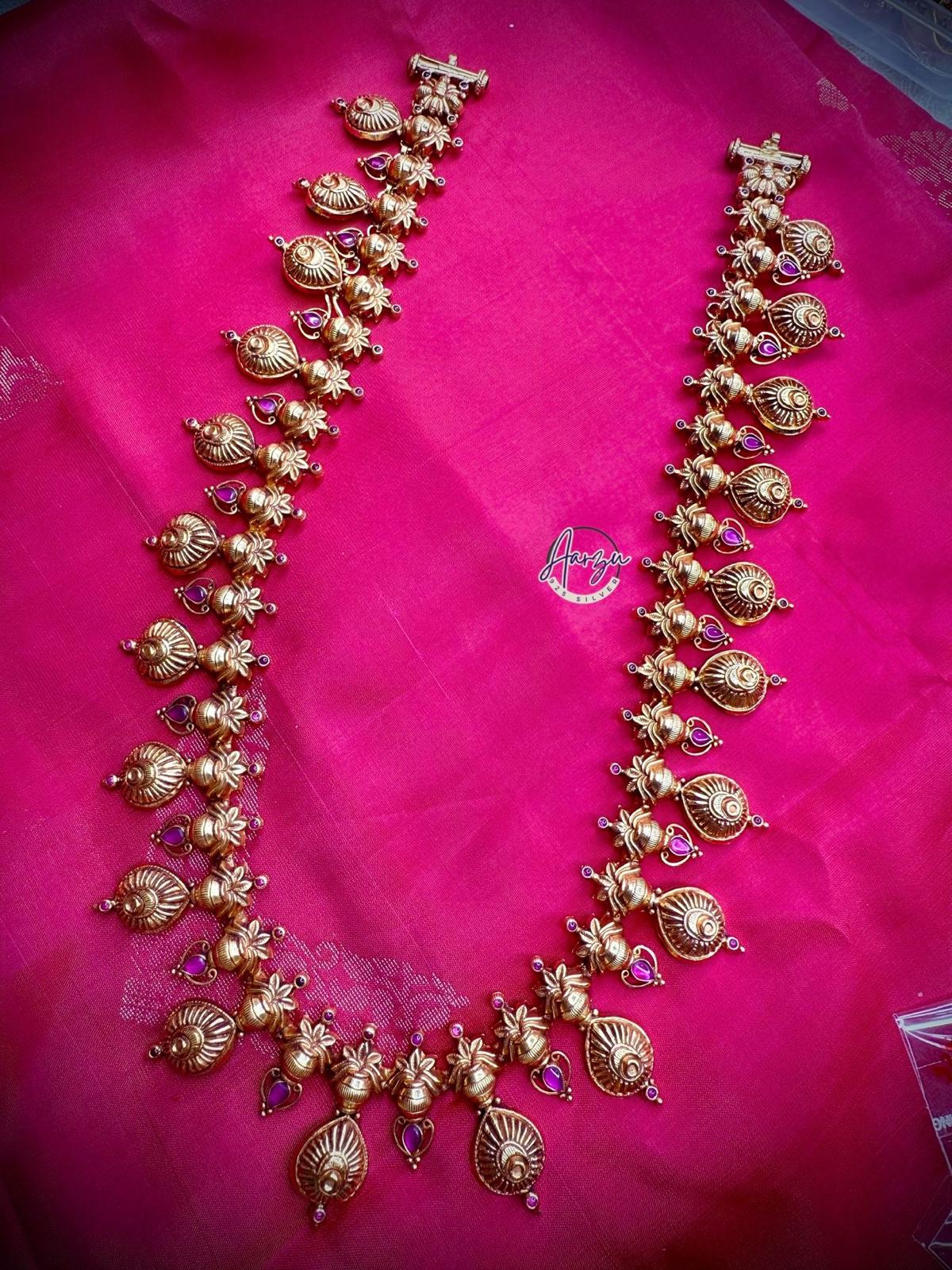 92.5 Silver base waist belt cum necklace