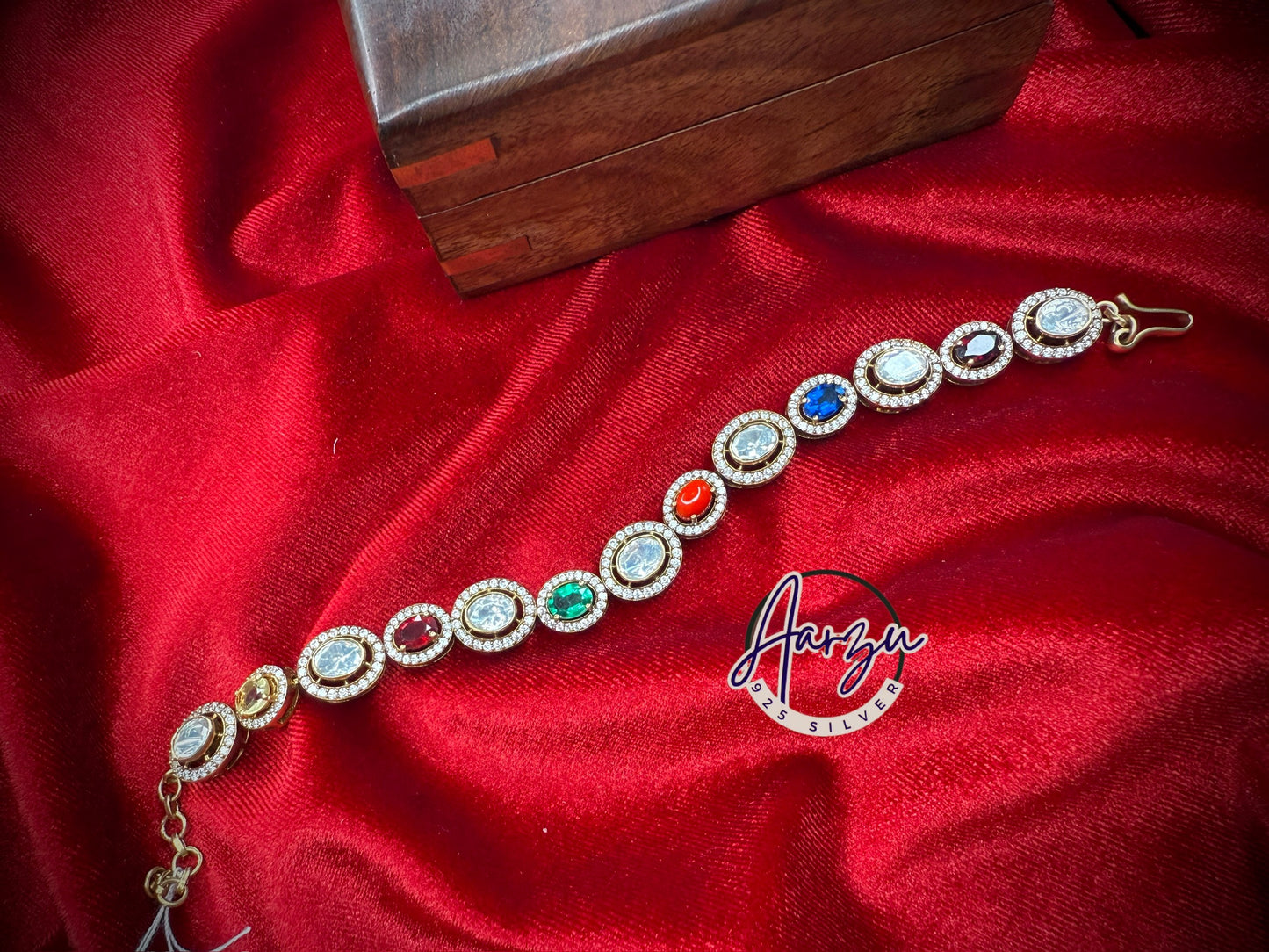 92.5 Silver Moissanite bracelet/choker