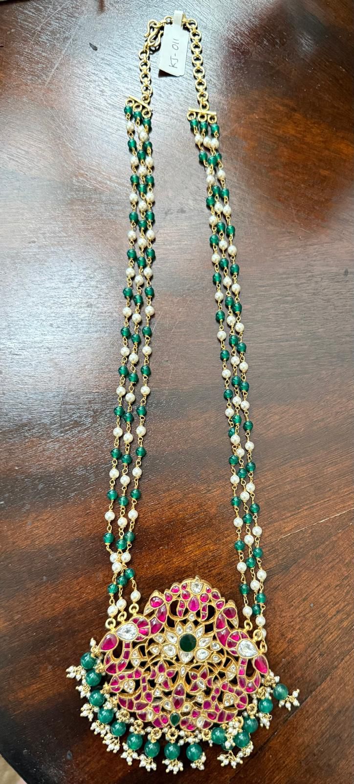 92.5 Silver kundan jadau necklace from preloved collection