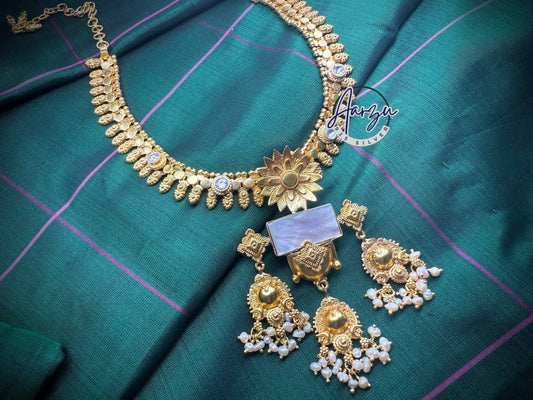 92.5 Silver base designer inspired necklace