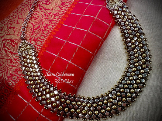 92.5 Silver base designer inspired necklace