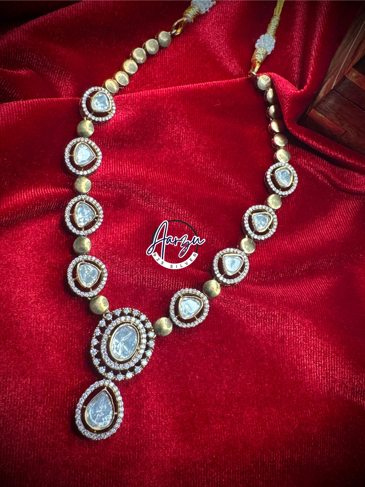 92.5 Silver Moissanite necklace