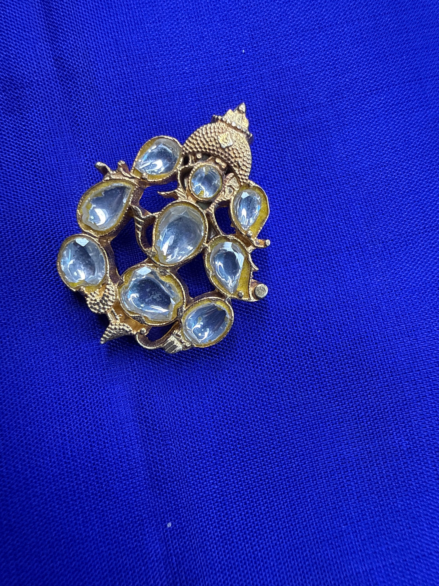 92.5 silver kundan jadau pendant - 11 gm