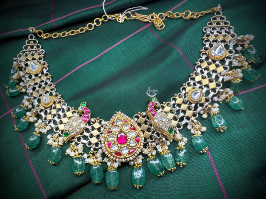 92.5 Silver base designer inspired necklace