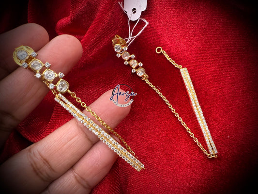 92.5 Silver Moissanite Earrings