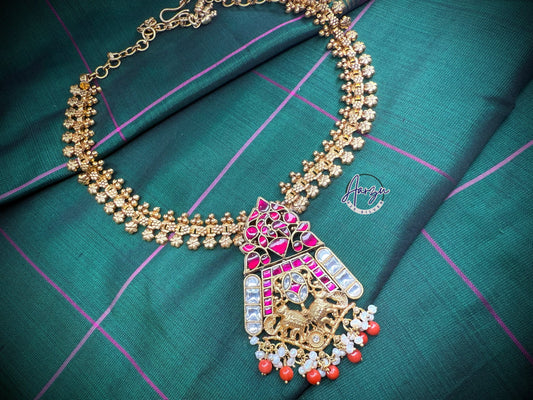 92.5 Silver base designer inspired necklace