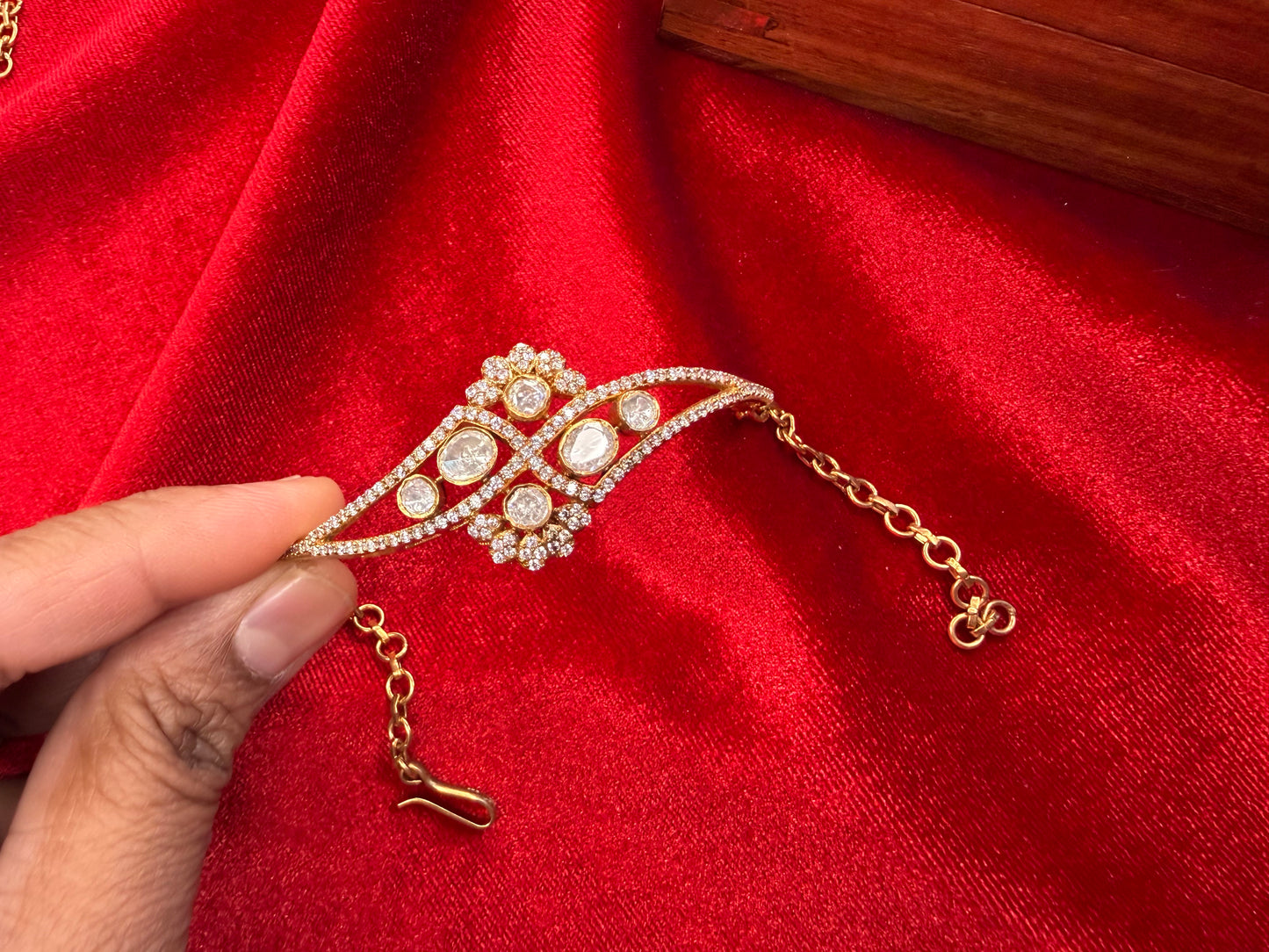 92.5 Silver Moissanite bangle bracelet