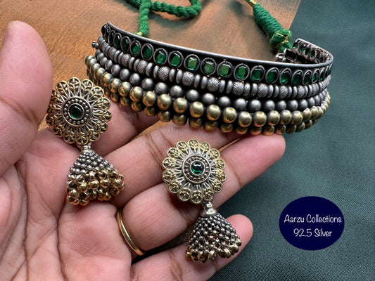92.5 Silver tushi and earrings