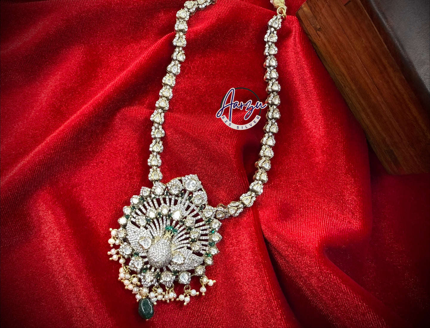 92.5 Silver Moissanite necklace
